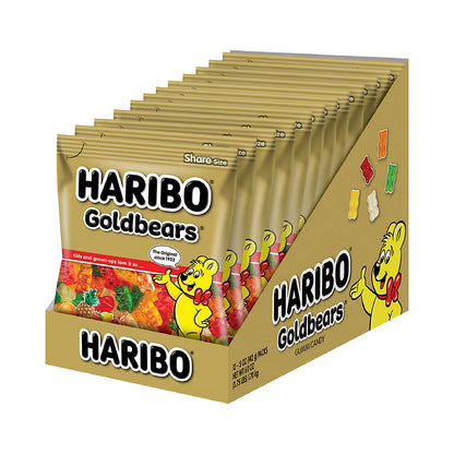 Haribo Goldbear Gummi Bears, 5 oz. 12 ct.
