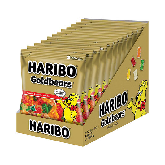 Haribo Goldbear Gummi Bears, 5 oz. 12 ct.