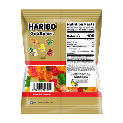 Haribo Goldbear Gummi Bears, 5 oz. 12 ct.