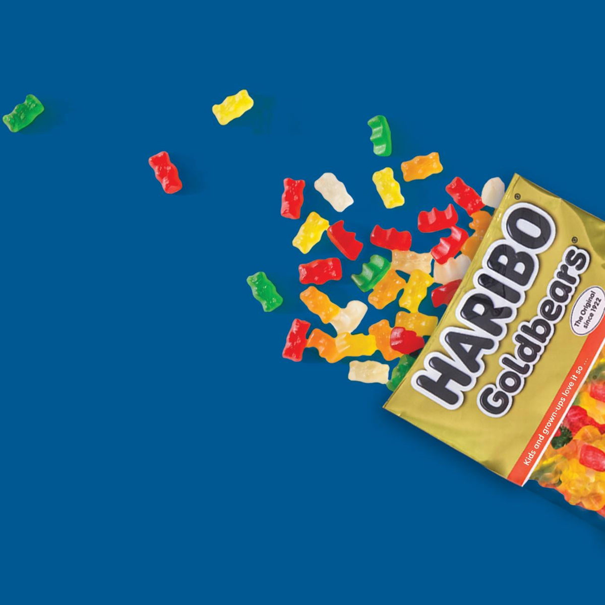 HARIBO Goldbears Gummy Bears Original Assorted Fruit Flavor Candy Gummies, Bulk Party Size Bag 28.8 oz 