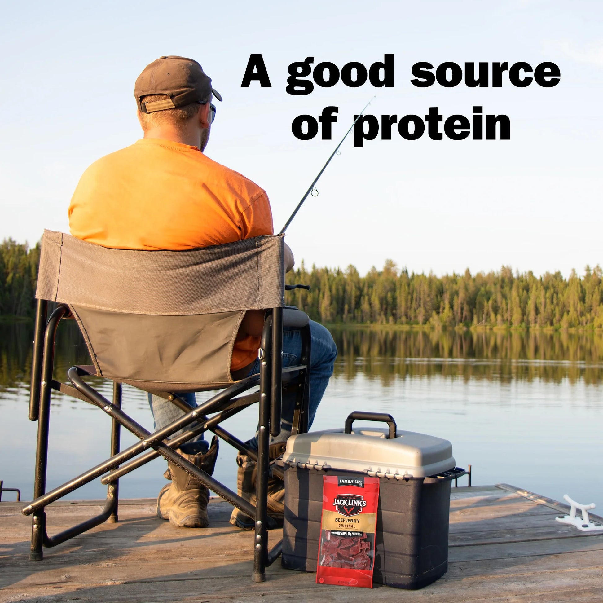 Jack Link’s Beef Jerky Original, Made with 100% Beef 10g of Protein, 10 oz