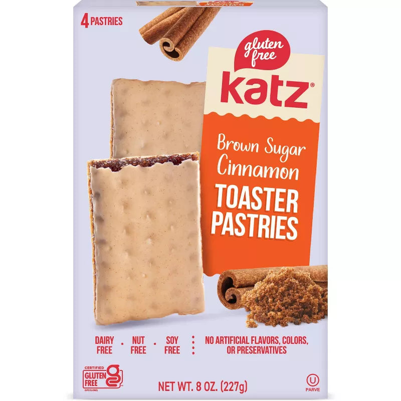 Katz Gluten Free Brown Sugar Cinnamon Toaster Pastries, 8oz/4ct.