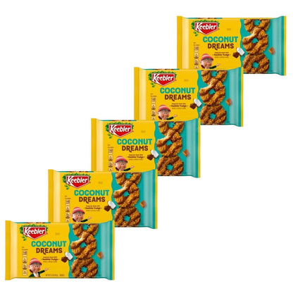 Keebler Coconut Dreams Cookies with Coconut, Caramel Fudge 8.5 oz - 5 Pack