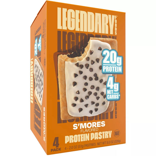 Legendary Foods Gluten Free and Keto Friendly Protein Pastry - S'mores, 8oz/4ct.