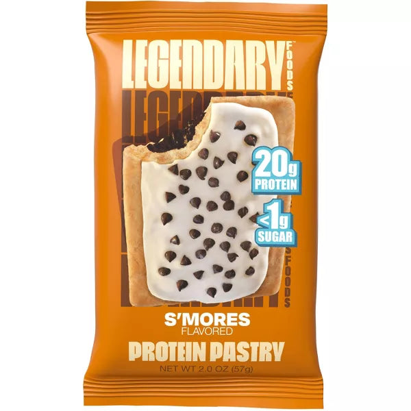 Legendary Foods Gluten Free and Keto Friendly Protein Pastry - S'mores, 8oz/4ct.