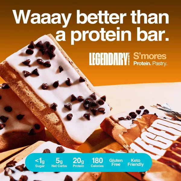 Legendary Foods Gluten Free and Keto Friendly Protein Pastry - S'mores, 8oz/4ct.