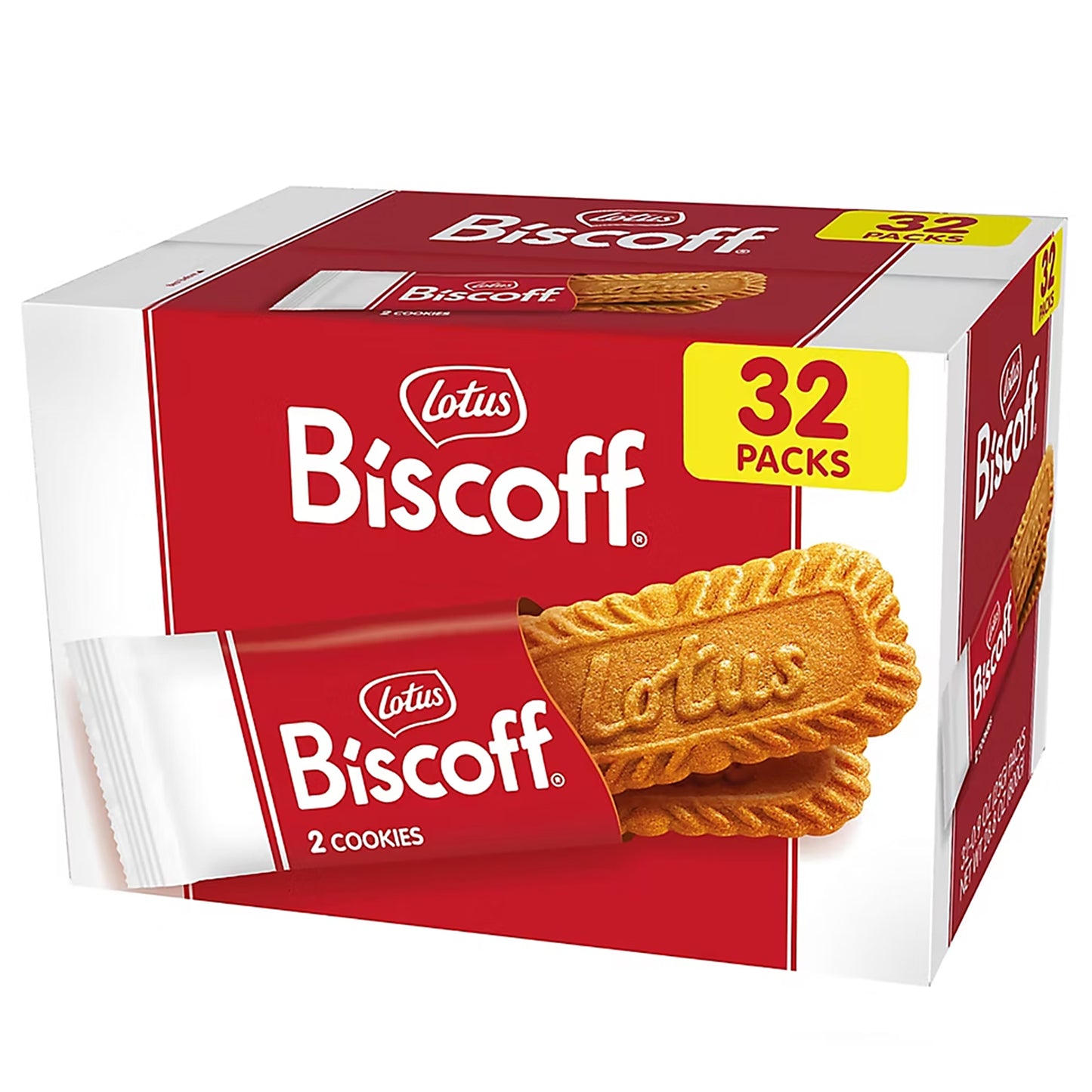 Lotus Biscoff Cookies, 32 ct./2 pk.