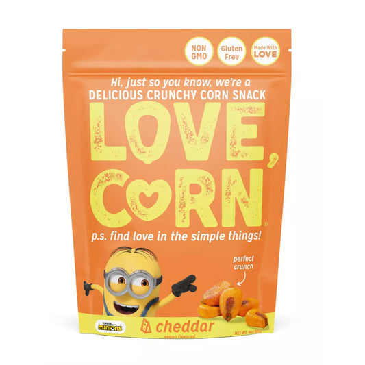 LOVE, CORN Cheezy Crunchy Corn, 4oz.