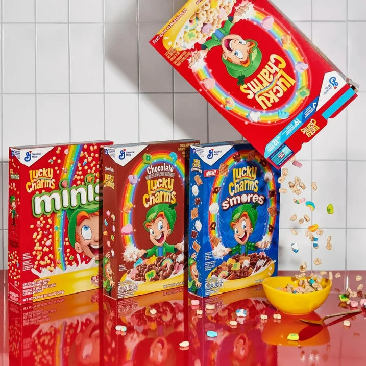 Lucky Charms Gluten Free Cereal with Marshmallows, Kids Cereal Mega Size 26.1 oz