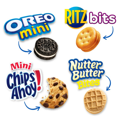 Nabisco Classic Mix Variety Pack, OREO, CHIPS AHOY!, Nutter Butter, RITZ Bits Cheese, 20 Snack Packs