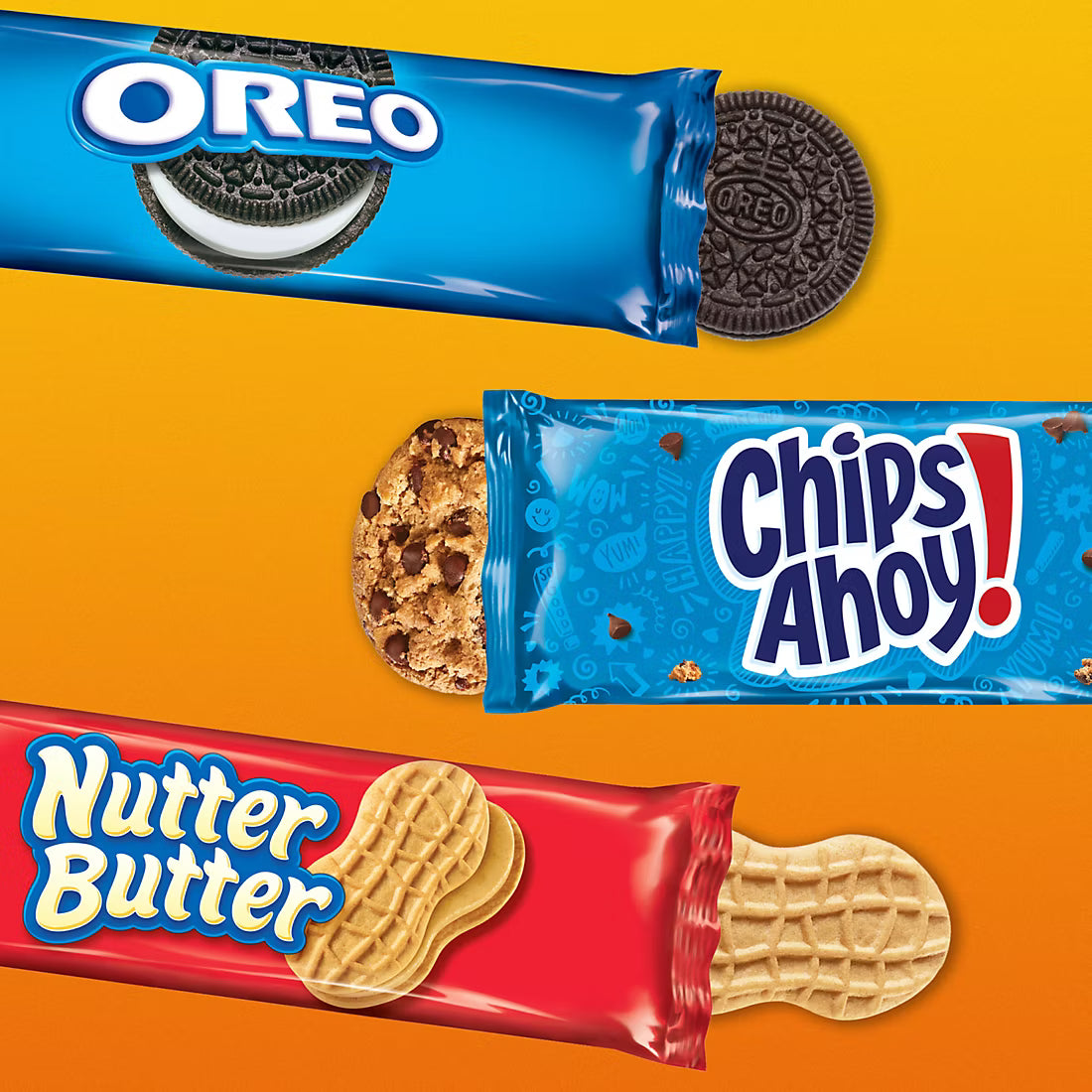 Nabisco Cookie Variety Pack, OREO, Nutter Butter, Chips Ahoy!, Snack Packs, 30 pk.