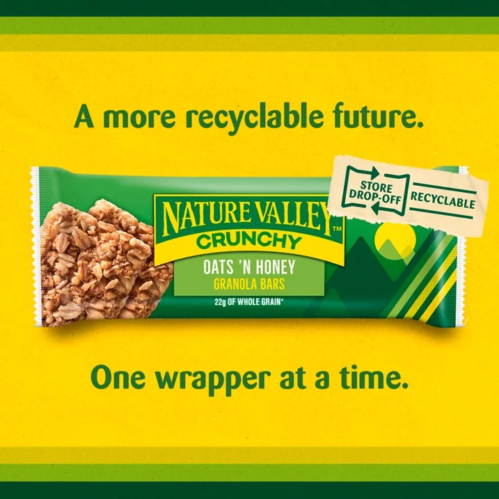 Nature Valley Crunchy Granola Bars Oats 'n Honey 12 Count (6 Pouches), 8.94 oz