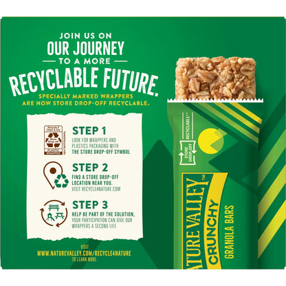 Nature Valley Crunchy Granola Bars Oats 'n Honey 12 Count (6 Pouches), 8.94 oz