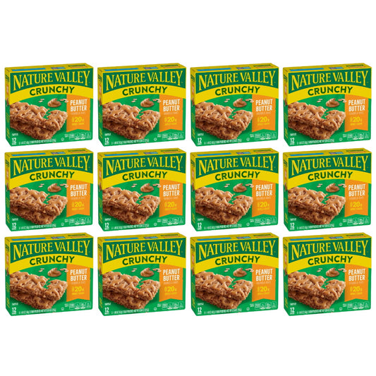 Nature Valley Crunchy Granola Bars Peanut Butter 12 Count (6 Pouches) - 12 Pack