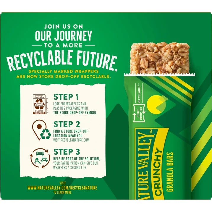 Nature Valley Crunchy Granola Bars Peanut Butter 12 Count (6 Pouches), 8.94 oz
