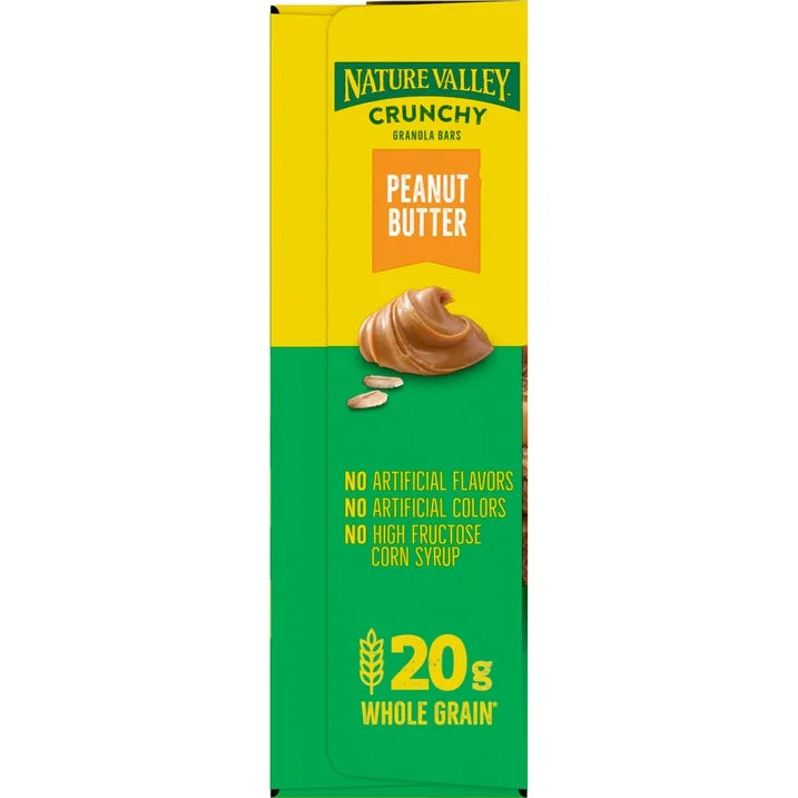 Nature Valley Crunchy Granola Bars Peanut Butter 12 Count (6 Pouches), 8.94 oz