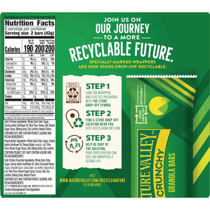 Nature Valley Crunchy Granola Bars Variety Pack, 12 Count (6 Pouches), 8.94 oz