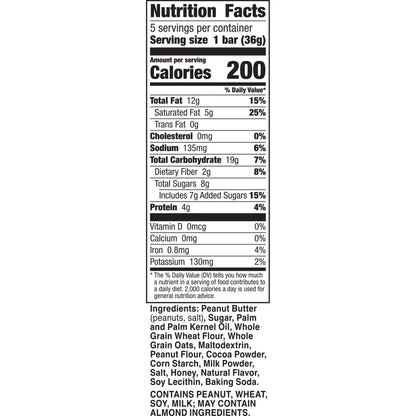 Nature Valley Wafer Bars, Peanut Butter Chocolate 5 Bars, 6.5 oz (3 pack)