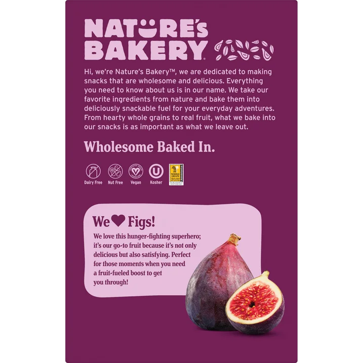 Nature's Bakery Original Fig Bars, 10 Twin packs, Soft Baked Snack Bars, 2 oz