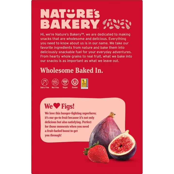 Nature's Bakery Whole Wheat Fig Bar Strawberry, 2 oz Twin packs, 10 Count