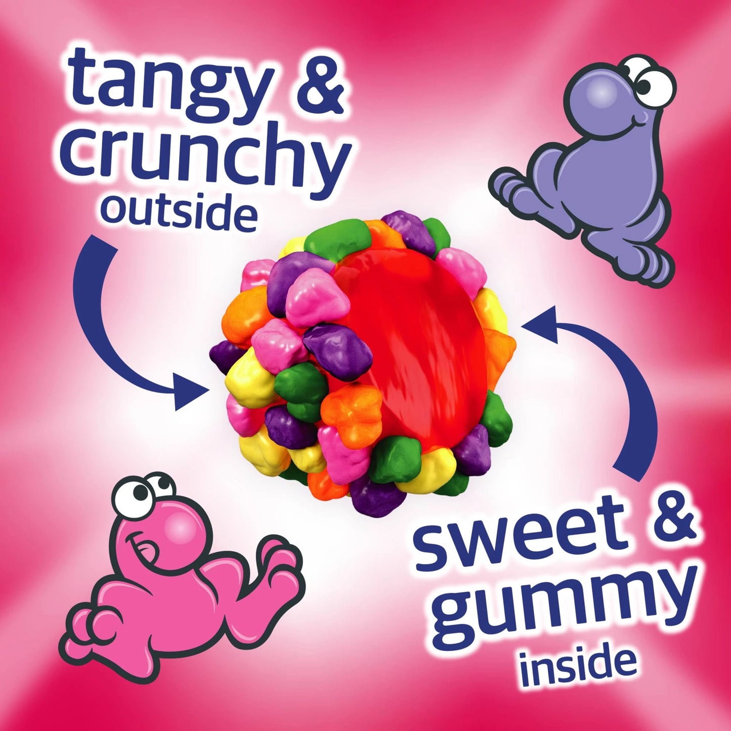 NERDS Gummy Clusters Rainbow Gummy Candy 3 oz - 3 Pack