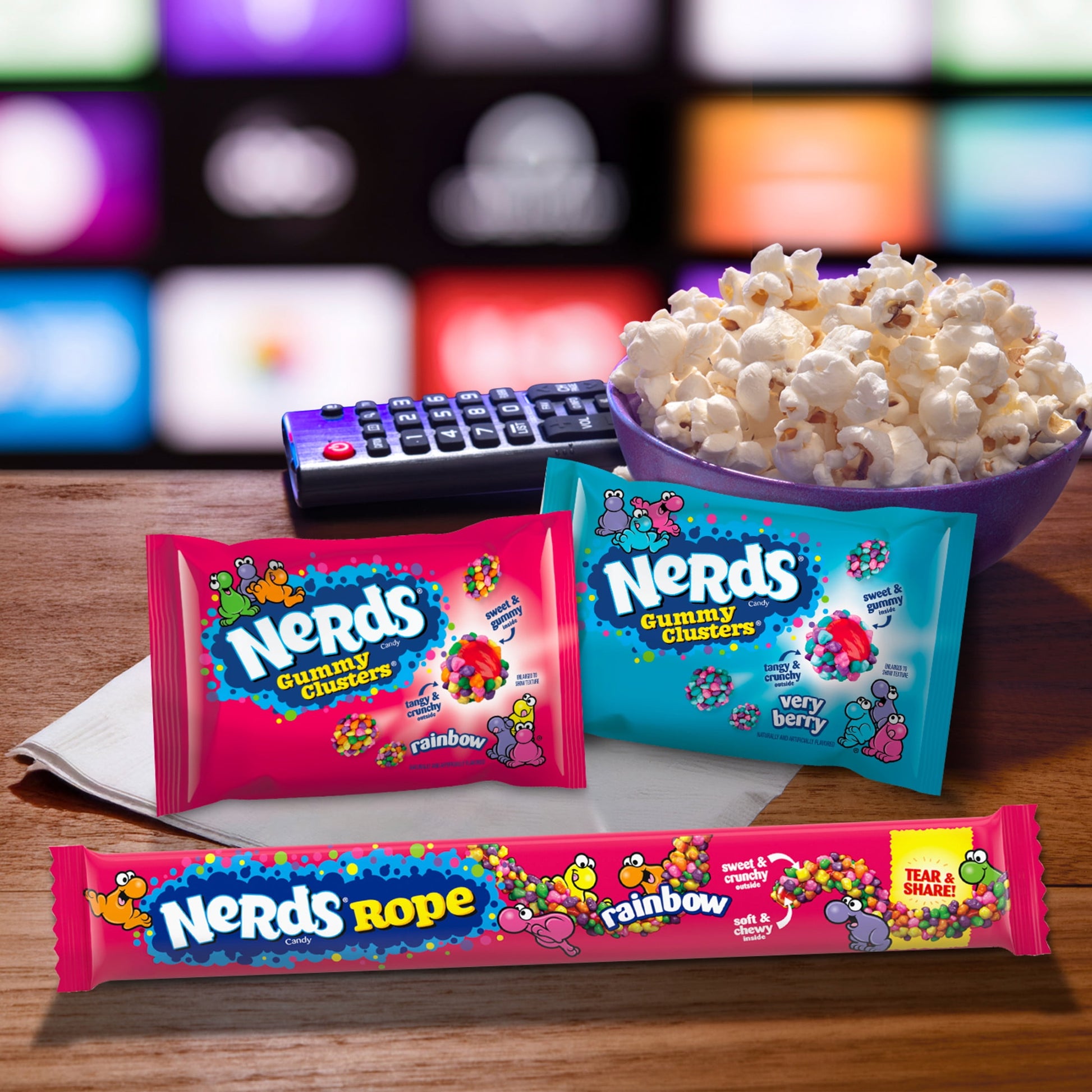 NERDS Gummy Clusters & Rope Candy Variety Pack 23.52 oz