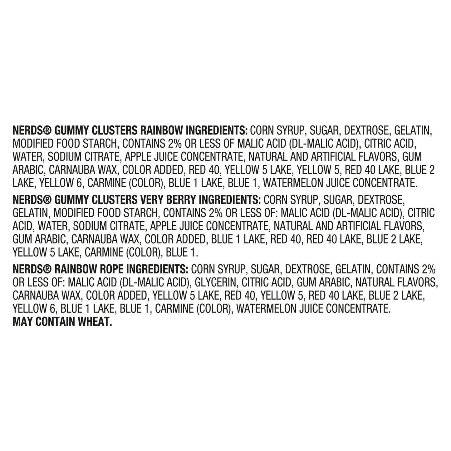 NERDS Gummy Clusters & Rope Candy Variety Pack 23.52 oz