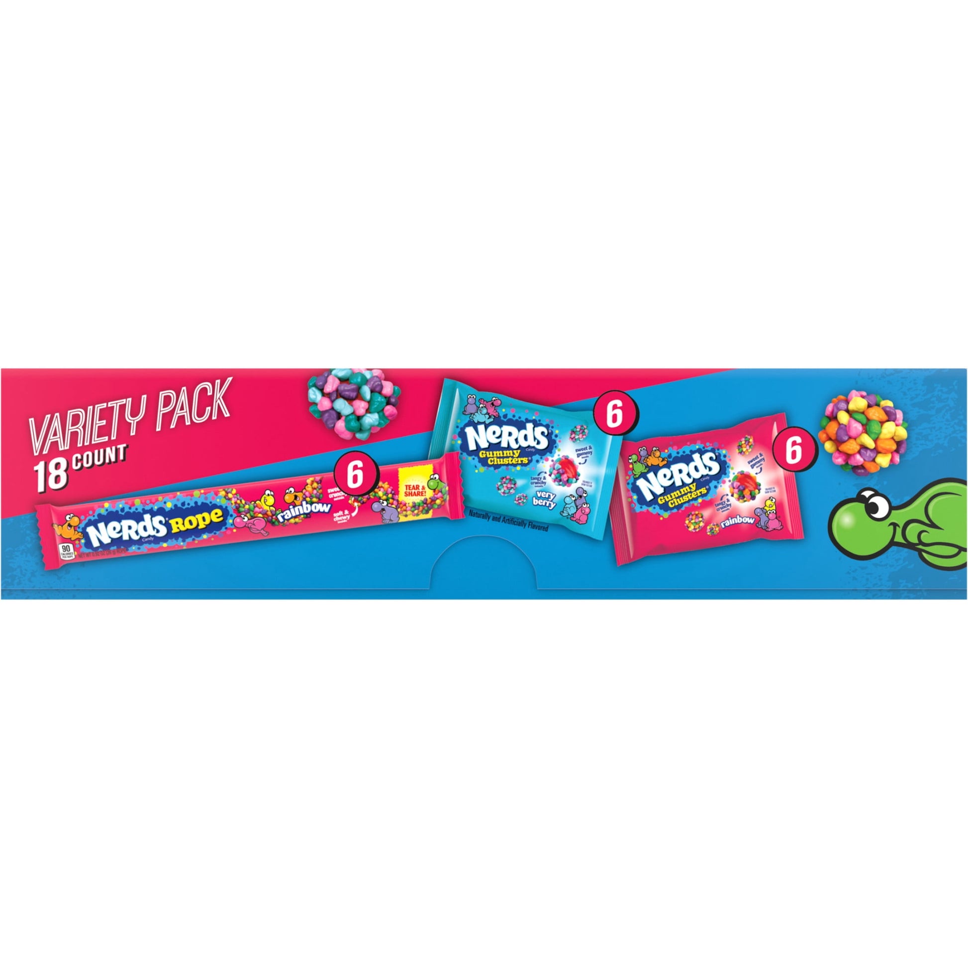NERDS Gummy Clusters & Rope Candy Variety Pack 23.52 oz