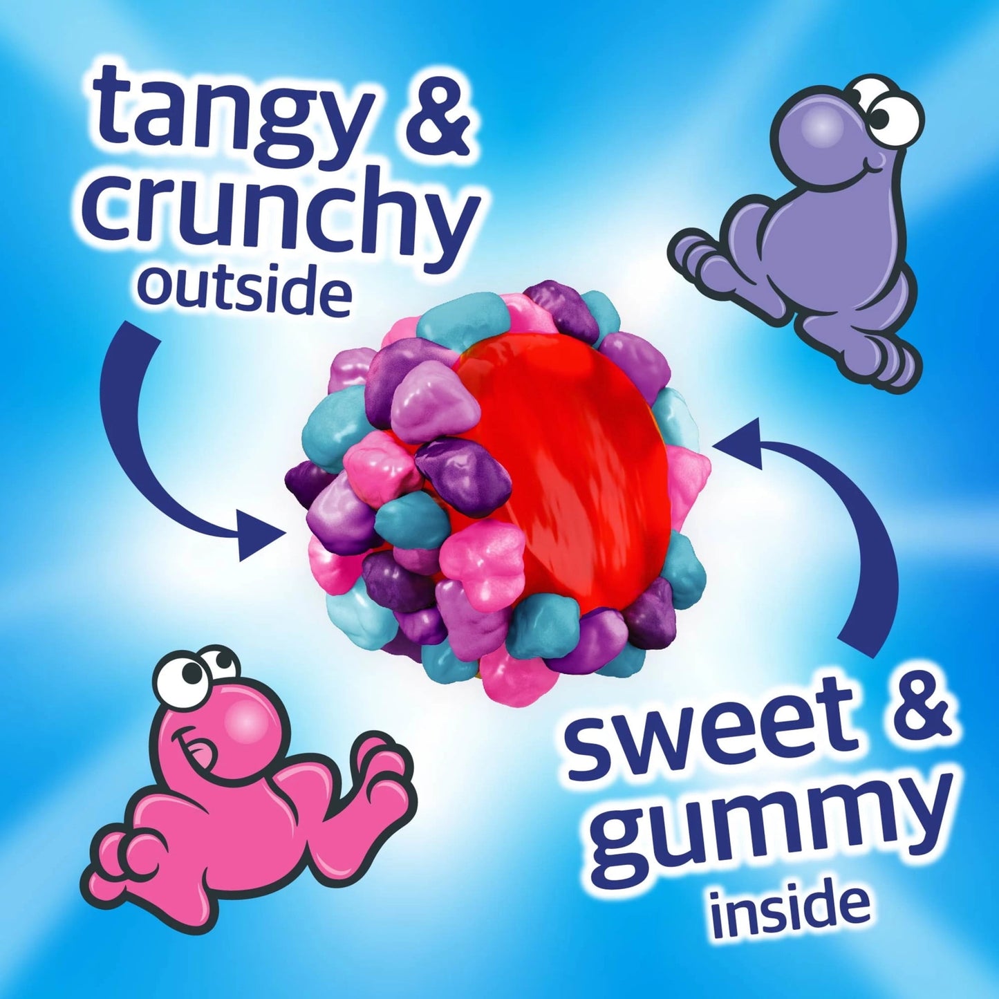 NERDS Very Berry Gummy Clusters Crunchy Gummy Candy 8 oz