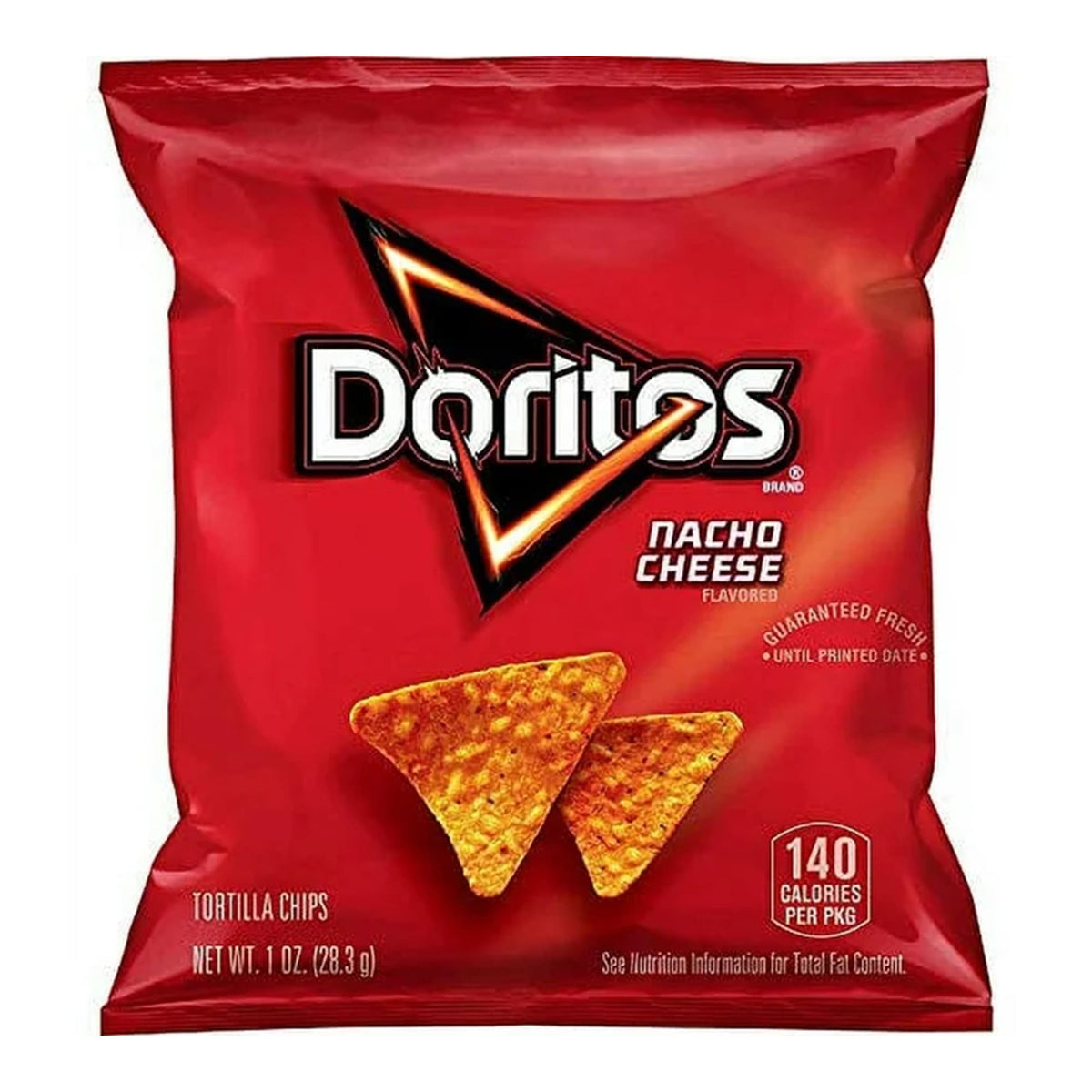 Frito Lay – Doritos Nacho Cheese Tortilla Chips 1 oz., Bundle 10 ct.