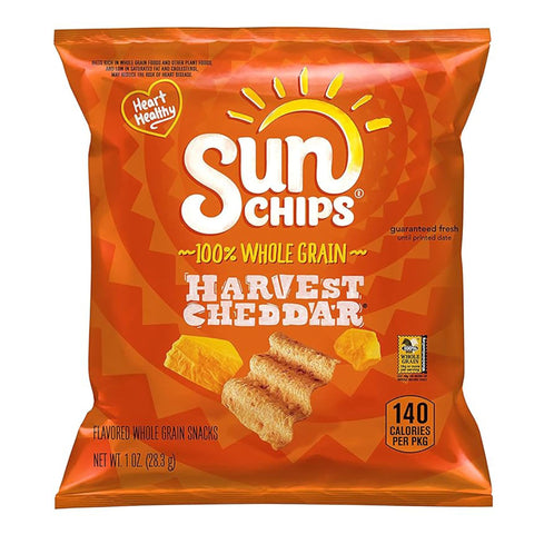 Frito Lay – SunChips Harvest Cheddar Whole Grain Chips 1 oz.