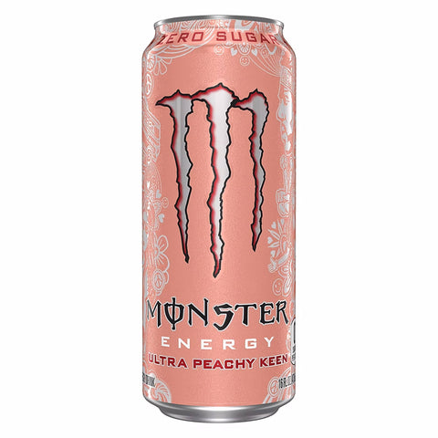 Monster Energy Drink Ultra Peachy Keen Zero Sugar 16 oz.