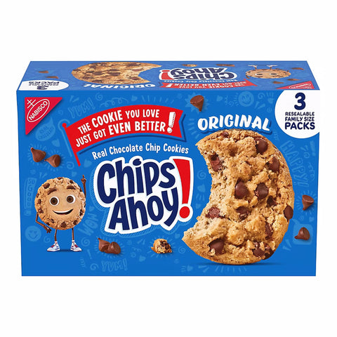 Nabisco Chips Ahoy Real Chocolate Chip Cookies, 3 ct.