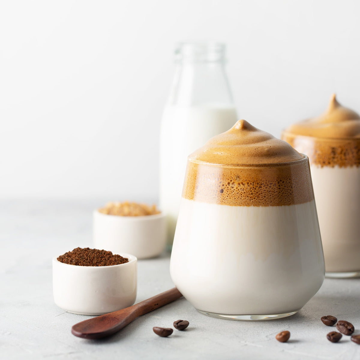 Organic Instant Mushroom Coffee with Lion’s Mane Cordyceps Chaga Lightly Sweetened With Cashew Milk Stevia 8 oz.