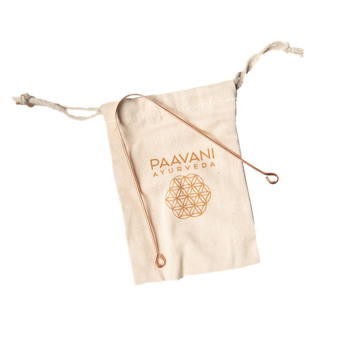 Paavani Ayurveda - Ayurvedic Copper Tongue Cleaner Scraper, Oral Care