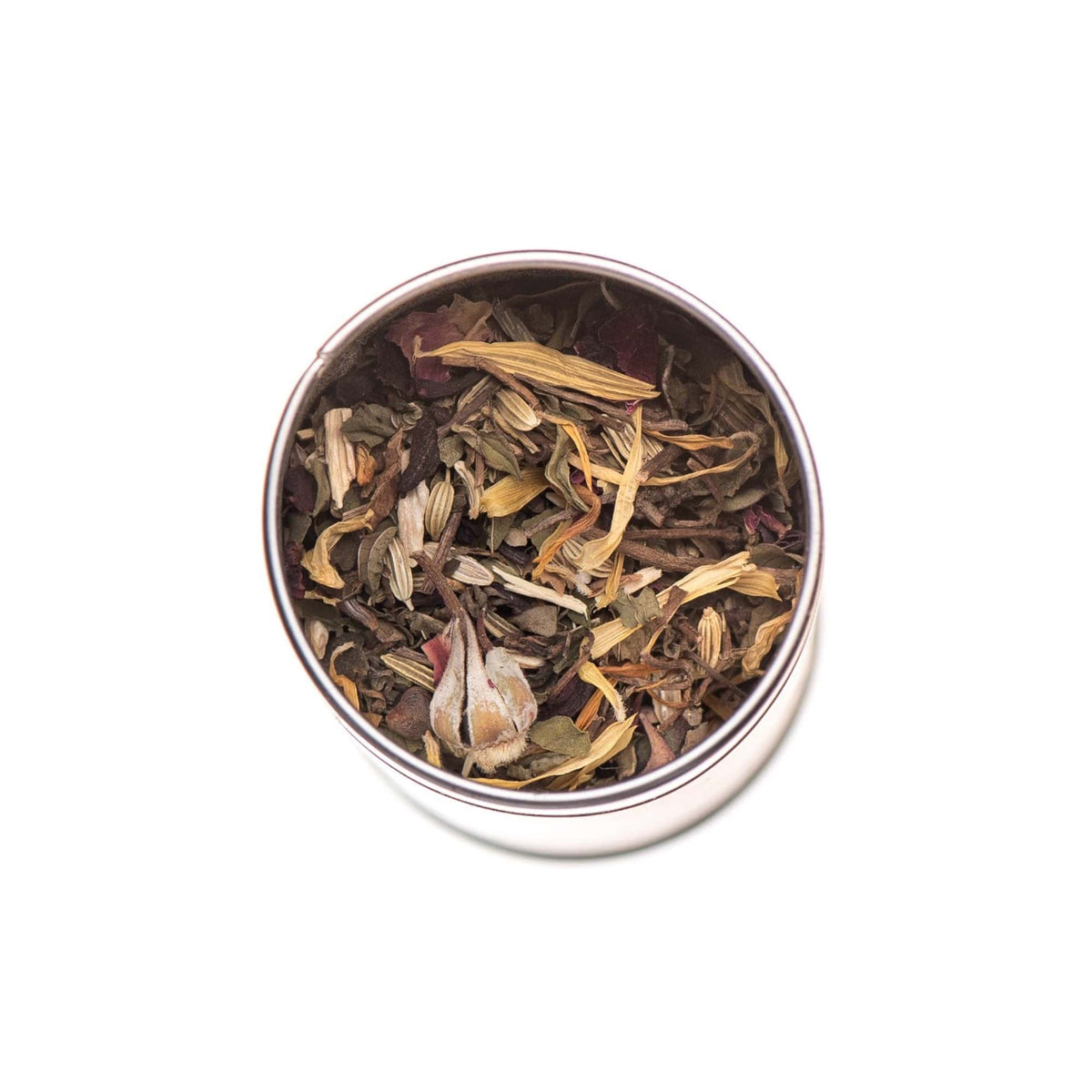 Paavani Ayurveda - Cool & Calm Blend Tea, Organic Loose Tea with Brahmi, Hibiscus, Rose and Peppermint 8 oz.