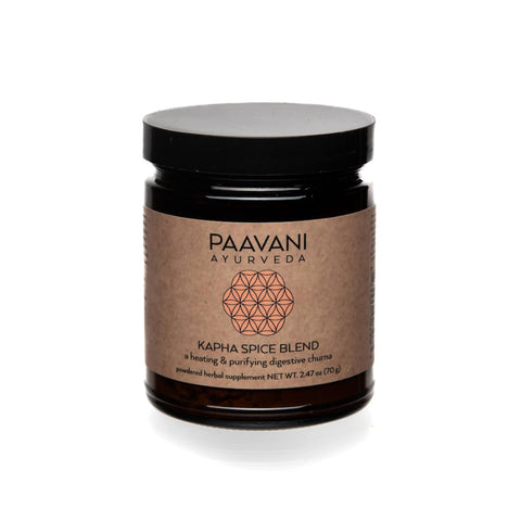Paavani Ayurveda - Kapha Spice Blend with Organic Ginger, Pippali, Black Pepper and Cinnamon, Heating and Purifying Digestive Churna 9 oz.