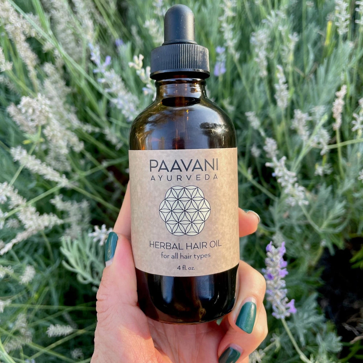 Paavani Ayurveda - Organic Herbal Hair Oil for All Hair Types 4 oz.