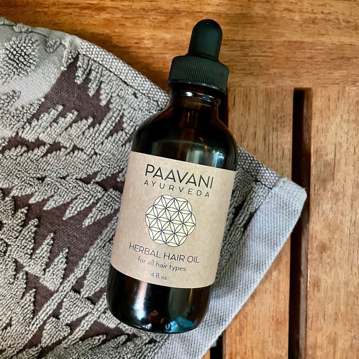 Paavani Ayurveda - Organic Herbal Hair Oil for All Hair Types 4 oz.