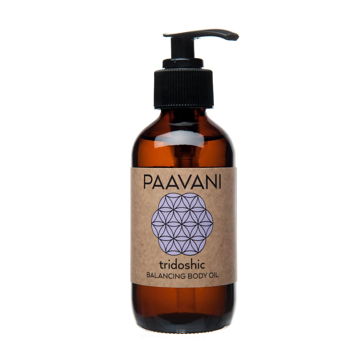 Paavani Ayurveda - Organic Tridoshic Body Oil with Sesame Oil, Brahmi and Lavender
