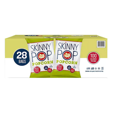 SkinnyPop Original Flavor Popcorn 100 Calorie Bags, 28 ct.