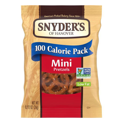 Snyder's of Hanover Mini Pretzels, 100 Calorie Pack 0.92 oz.