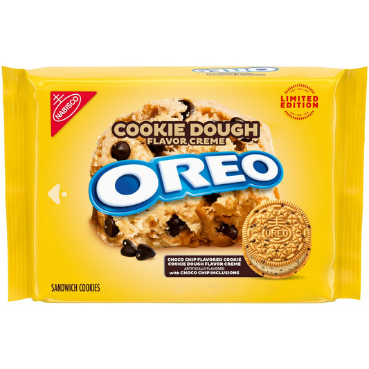 OREO Cookie Dough Creme Sandwich Cookies, Limited Edition, 10.68 oz