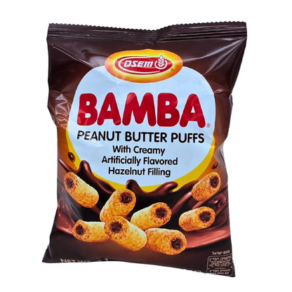 Osem Bamba Hazelnut Snack Cream Peanut Butter Puffs, 2.1 oz