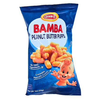 Osem Bamba Peanut Butter Puffs Snack Bag, 1 oz