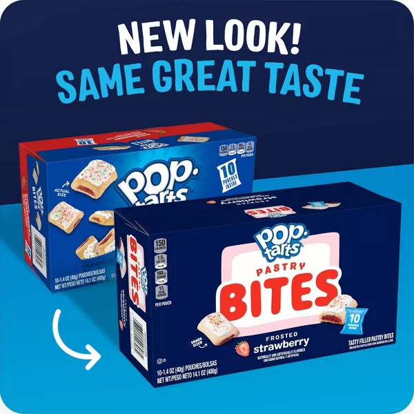 Pop-Tarts Bites Frosted Strawberry Pastries, 10ct /14.1oz.