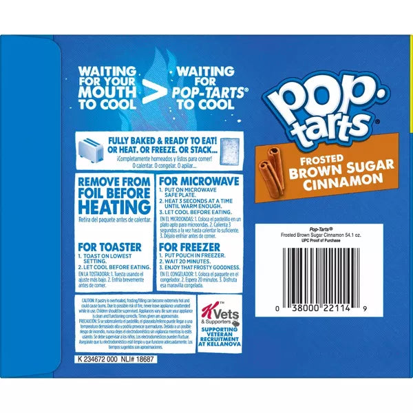 Pop-Tarts Brown Sugar Cinnamon Pastries, 32ct / 54.1oz.