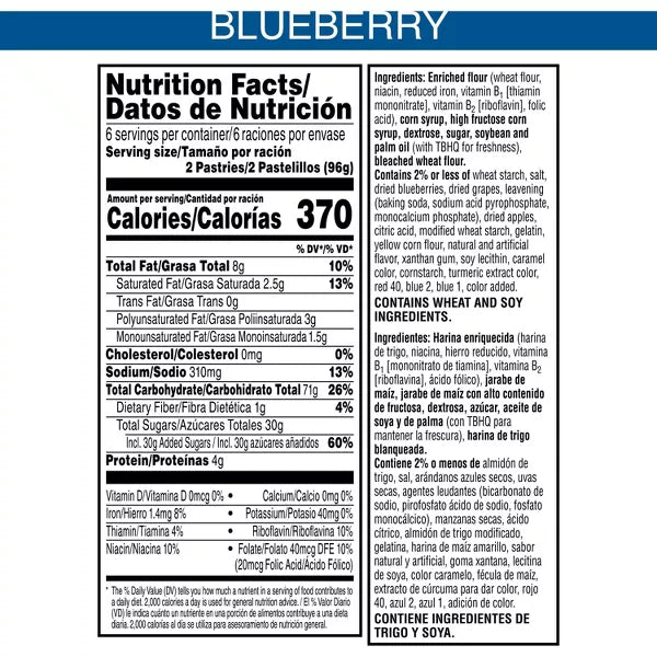 Pop-Tarts Frosted Blueberry Pastries, 12ct/20.3oz.