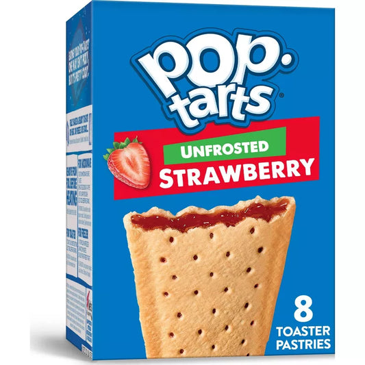 Pop-Tarts Unfrosted Strawberry Toaster Pastries, 8ct / 13.5oz.