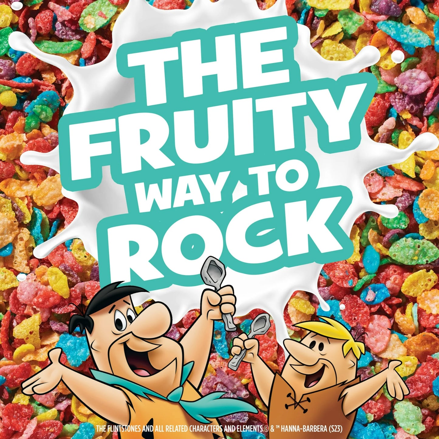 Post Fruity PEBBLES Breakfast Cereal, Gluten Free Sweetened Puffed Rice, 32 oz